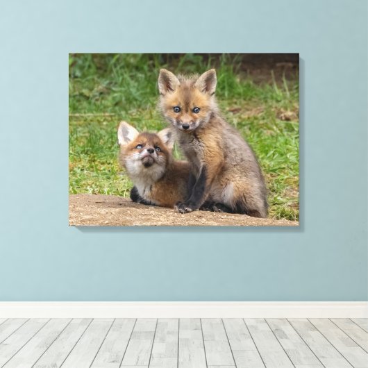 Loving Eyes Canvas Afdruk (Insitu (Houten vloer))