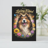 Loving Friend Bedankkaart (Staand voorkant)