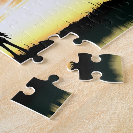 Loving Giraffe Couple, Jigzaag Puzzle Legpuzzel (Zijkant)