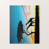 Loving Giraffe Couple, Jigzaag Puzzle Legpuzzel (Verticaal)