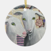 Loving Goats keramisch ornament (Voorkant)