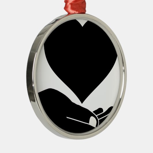 Loving Hand Metalen Ornament (Rechts)