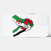 loving handshake between palestine and algeria Case-Mate iPhone case (Achterkant (horizontaal))