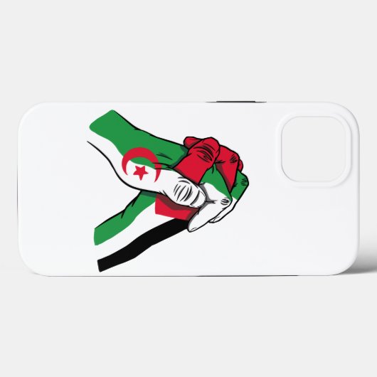 loving handshake between palestine and algeria Case-Mate iPhone case (Achterkant (horizontaal))
