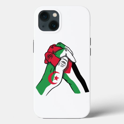loving handshake between palestine and algeria Case-Mate iPhone case (Achterkant)