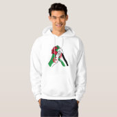 loving handshake between palestine and algeria hoodie (Voorkant volledig)