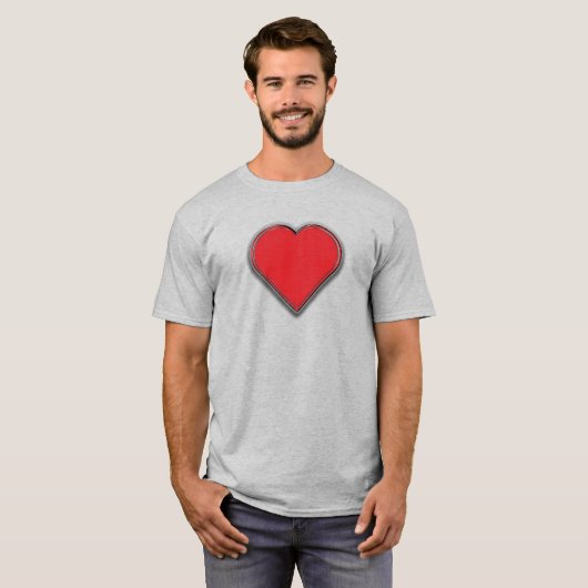 Loving Heart Design T-shirt (Voorkant volledig)