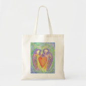 Loving Heart Guardian Angel Art Canvas tas (Voorkant)