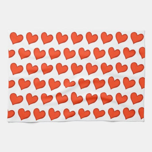 Loving Hearts Keukenhanddoek (Horizontaal)