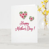 Loving Hearts Mothers Day Card Kaart (Gele Bloem)