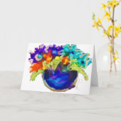 Loving Herinnering blanco briefkaart (Gele Bloem)