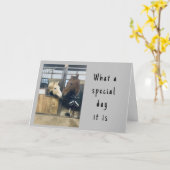 "LOVING HORSES" HAPPY BIRTHDAY KAART (Gele Bloem)