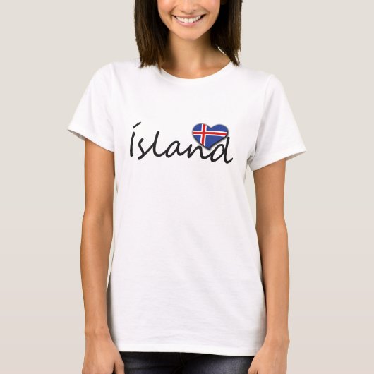 Loving Ísland T-shirt (Voorkant)