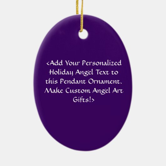 Loving Kind Guardian Angels Holiday Gift Ornaments Keramisch Ornament (Achterkant)