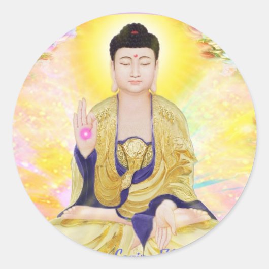 Loving Kindness Ronde Sticker (Voorkant)