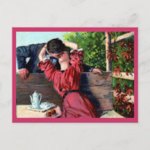 Loving Kiss Valentijn Briefkaart