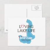 Loving Lake Life, Devil's Lake, Michigan Briefkaart (Voorkant / Achterkant)