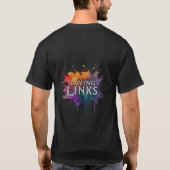 "Loving Links" heeft een charmant t-shirt ontwerp (Achterkant)