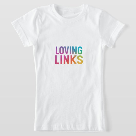 "Loving Links" heeft een charmant t-shirt ontwerp (Laagn)