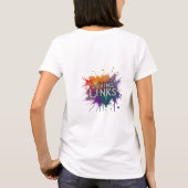 "Loving Links" heeft een charmant t-shirt ontwerp (Achterkant)
