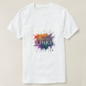 "Loving Links" heeft een charmant t-shirt ontwerp (Design voorkant)