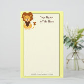 Loving Lion Stationery Briefpapier (Staand voorkant)
