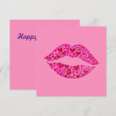 Loving Lips 01 Feestdagenkaart (Voorkant / Achterkant)