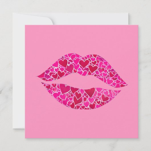 Loving Lips 01 Feestdagenkaart (Voorkant)