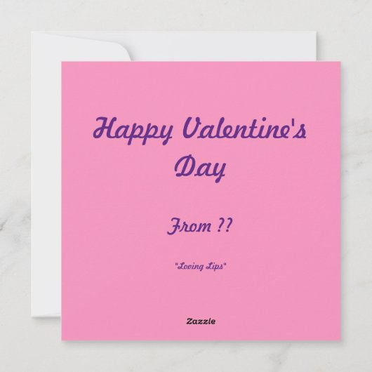 Loving Lips 01 Feestdagenkaart (Achterkant)