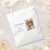 Loving Memorial Keepsake Funeral Voeg huisdier naa Bedankzakje (Geknipt)