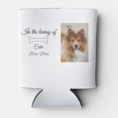 Loving Memorial Keepsake Funeral Voeg huisdier naa Blikjeskoeler (Voorkant)