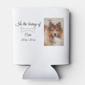 Loving Memorial Keepsake Funeral Voeg huisdier naa Blikjeskoeler (Achterkant)