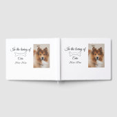 Loving Memorial Keepsake Funeral Voeg huisdier naa Gastenboek (Volledig)