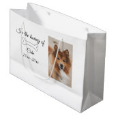 Loving Memorial Keepsake Funeral Voeg huisdier naa Groot Cadeauzakje (Voorkant Gekanteld)