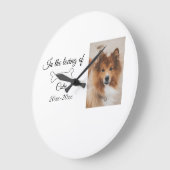 Loving Memorial Keepsake Funeral Voeg huisdier naa Grote Klok (Hoek)