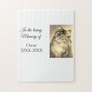 Loving Memorial Keepsake Funeral Voeg huisdier naa Legpuzzel