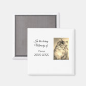 Loving Memorial Keepsake Funeral Voeg huisdier naa Magneet (Voorkant / Achterkant)
