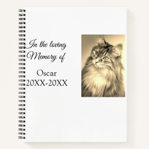 Loving Memorial Keepsake Funeral Voeg huisdier naa Notitieboek