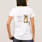 Loving Memorial Keepsake Funeral Voeg huisdier naa T-shirt (Achterkant)