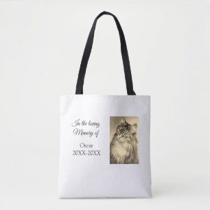 Loving Memorial Keepsake Funeral Voeg huisdier naa Tote Bag