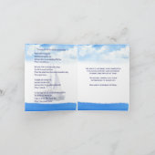 Loving Memory Celebration Memorial Foto Dank u Notitiekaartje (Binnen)