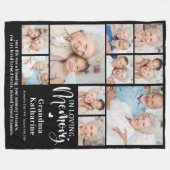 Loving Memory Custom 10 Afbeeldingen Sympathie Mem Fleece Deken (Voorkant (Horizontaal))