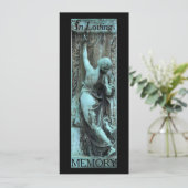 Loving Memory Funerary Art 3 Viering van het leven Kaart (Staand voorkant)