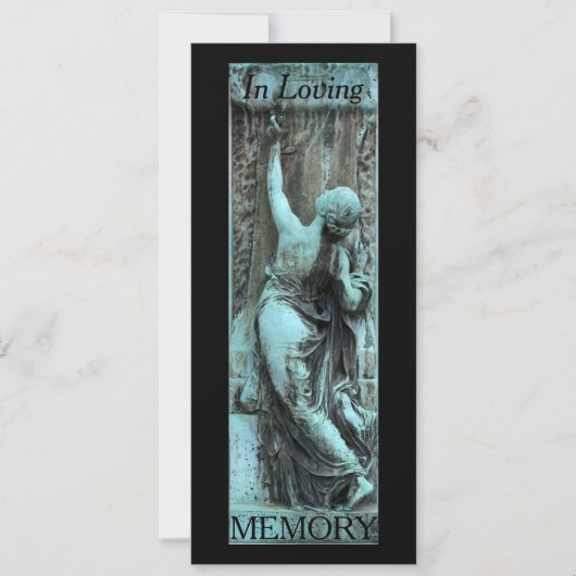 Loving Memory Funerary Art 3 Viering van het leven Kaart (Voorkant)