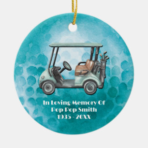 Loving Memory Golf Memorial Keramisch Ornament