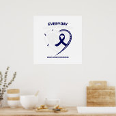 Loving Memory Grandson Women Men Kids Colon Gift Poster (Keuken)
