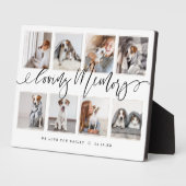 Loving Memory | Moderne Herdenkingscollage voor hu Fotoplaat (Zijkant)