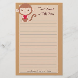 Loving Monkey Briefpapier