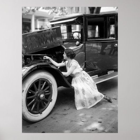 Loving My Old Car, 1920s Poster (Voorkant)