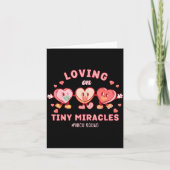 Loving On Tiny Miracles Nicu Squad Valentines Neon Kaart (Voorkant)